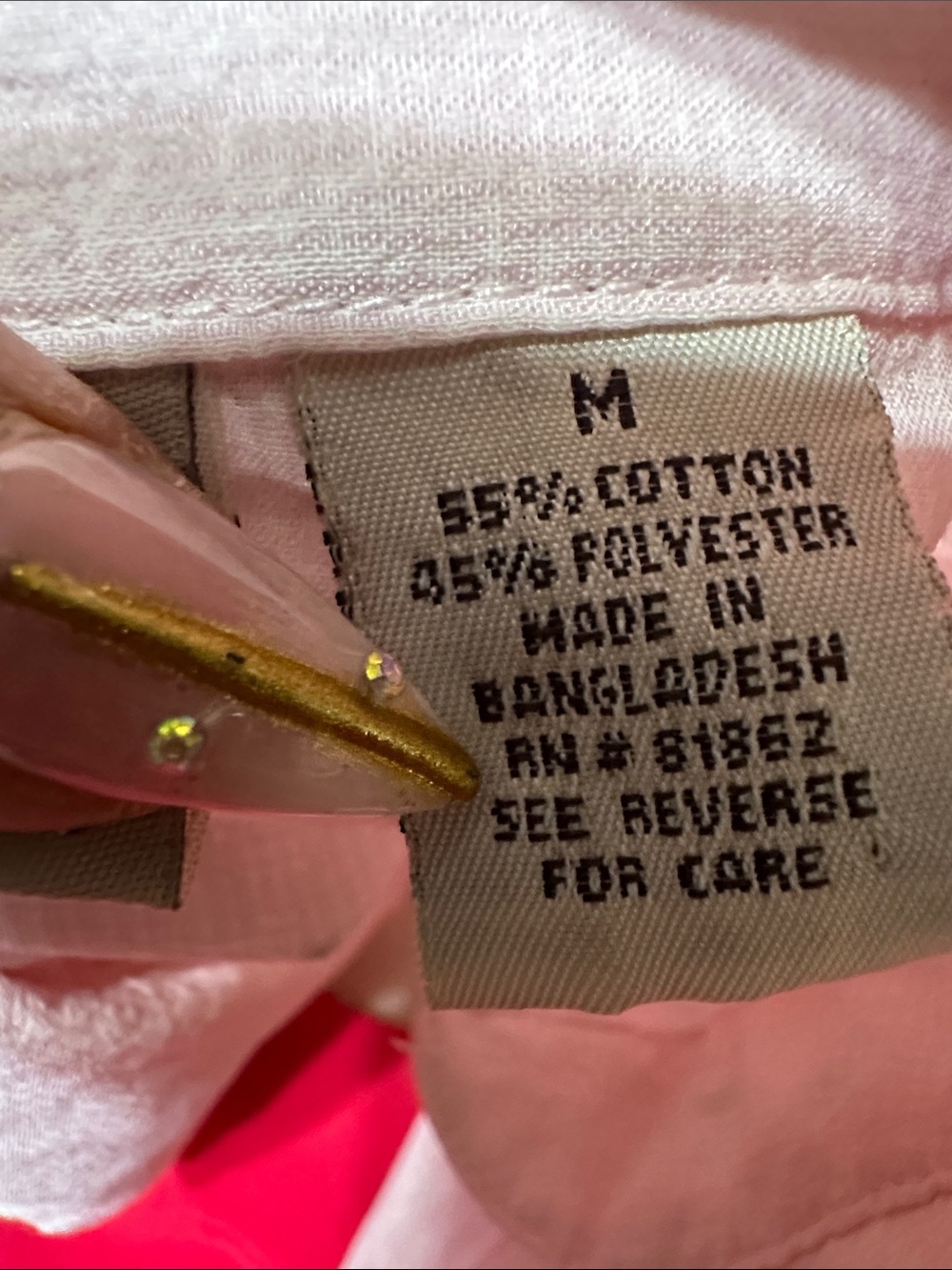 Light Pink Button-Up Shirt - Picture 3 of 5